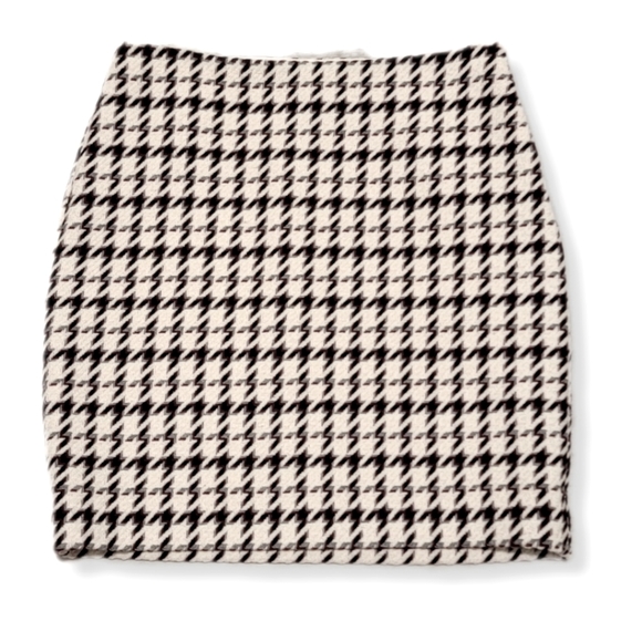 White House Black Market Dresses & Skirts - White House Black Market Wool Houndstooth Side Zipper Career Work Mini Skirt 4